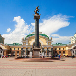 Krasnoyarsk,,Russia,-,July,06,,2016:,Krasnoyarsk,Trans-siberian,Railway,Station