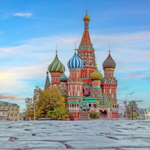 View,Of,St.,Basil's,Cathedral,On,Red,Square,In,Moscow